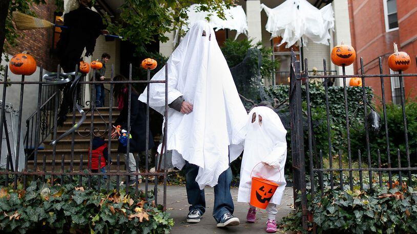 The association lists a few safety tips for parents on the petition, too, urging kids wear clip-on lights or other high visibility aids during nighttime trick-or-treating to avoid auto-related injuries. (Photo by Jemal Countess/Getty Images)