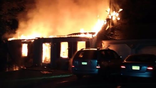 A Duluth home was destroyed by an early Tuesday morning fire.