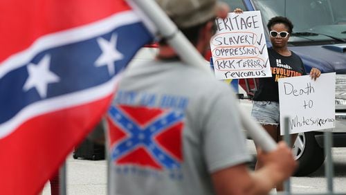 Culture wars have erupted over displays of Confederate flags and historical figures. CURTIS COMPTON / CCOMPTON@AJC.COM