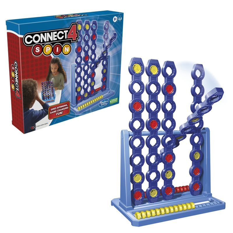 You’ll have to spin the grid to win in the new version of Connect 4.
(Courtesy of Hasbro)