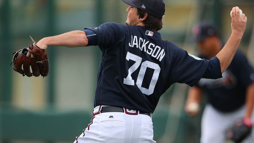 The Braves recalled pitcher Luke Jackson from Triple-A Gwinnett on Friday. Curtis Compton/ccompton@ajc.com