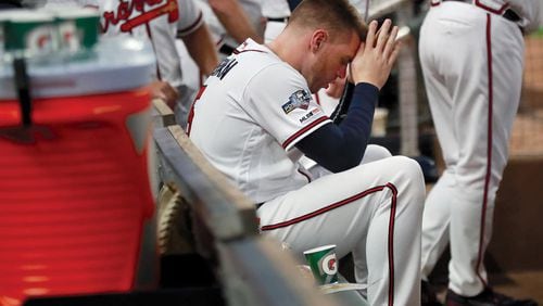 Freddie Freeman and the Dodgers will play the Braves in two series in the regular season, one in Atlanta and one in L.A. AJC file photo