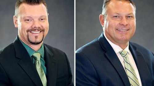 Buford High School Principal Lindsey Allen (left) has resigned his position. Buford Academy Assistant Principal Scott Chafin will serve as interim principal. COURTESTY BUFORD CITY SCHOOLS