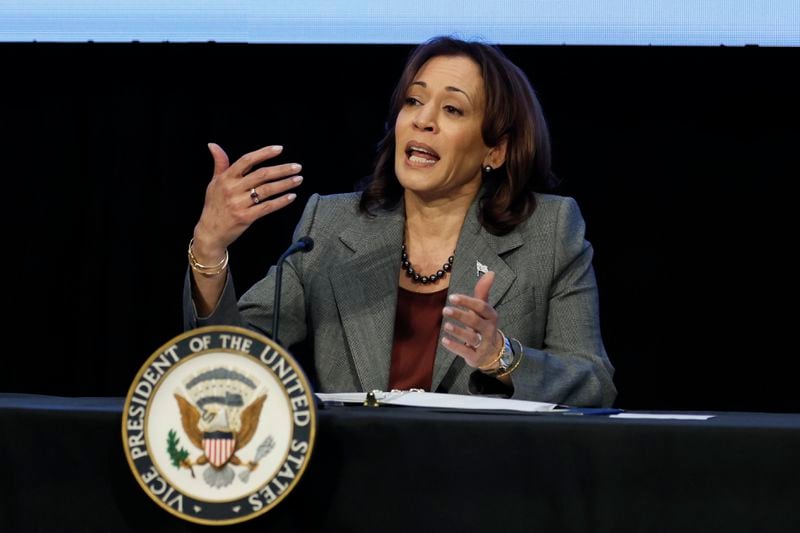 Georgia Democrats hoped Vice President Kamala Harris' visit to Atlanta on Tuesday signaled that President Joe Biden's reelection campaign is prepared to boost resources in the state, a key battleground in the 2024 presidential election. Miguel Martinez /miguel.martinezjimenez@ajc.com