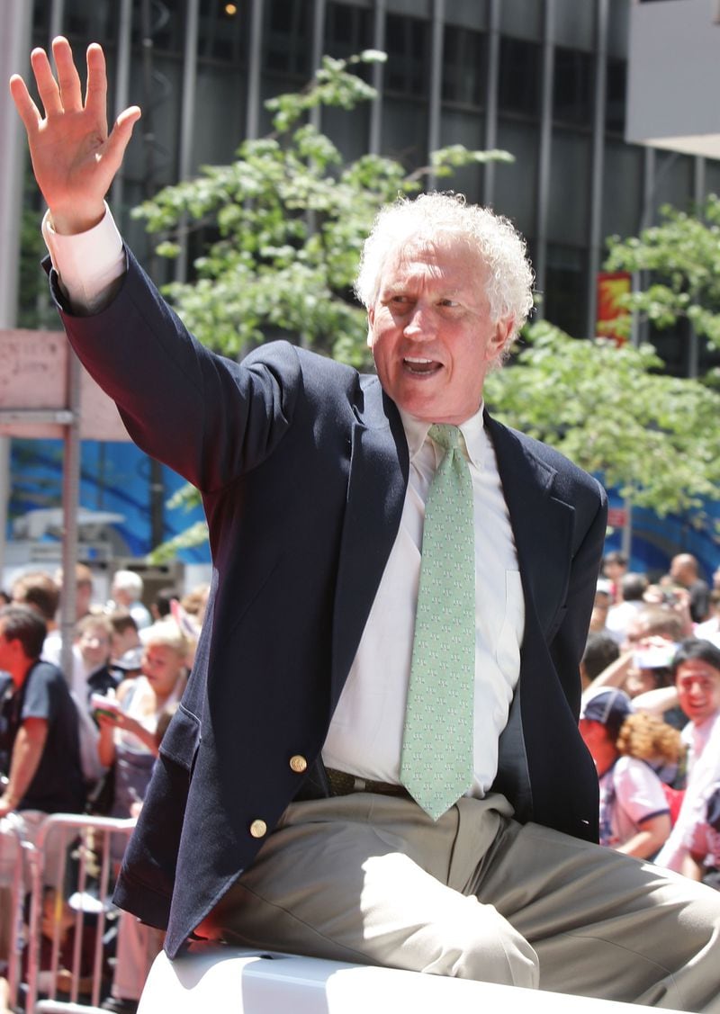 2008: Don Sutton acknowledges the fans during the MLB All-Star Game Red Carpet Parade on July 15, 2008 in New York City. (Photo by Mike Stobe/Getty Images)
