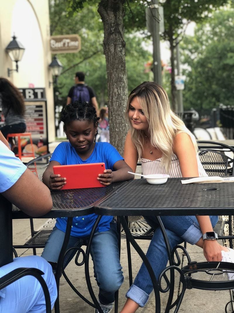 Nurse Megan McGarity gave 8-year-old Jaleah Hamilton CPR after the girl nearly drowned in a pool in June. They reconnected earlier this month. CONTRIBUTED BY CHILDREN’S HEALTHCARE OF ATLANTA