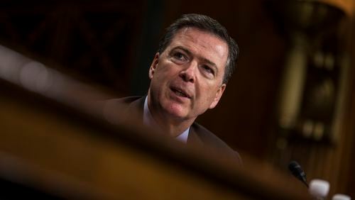 WASHINGTON, DC - MAY 03: Director of the Federal Bureau of Investigation, James Comey testifies in front of the Senate Judiciary Committee during an oversight hearing on the FBI on Capitol Hill May 3, 2017 in Washington, DC. Comey is expected to answer questions about Russian involvement into the 2016 presidential election. (Photo by Zach Gibson/Getty Images)