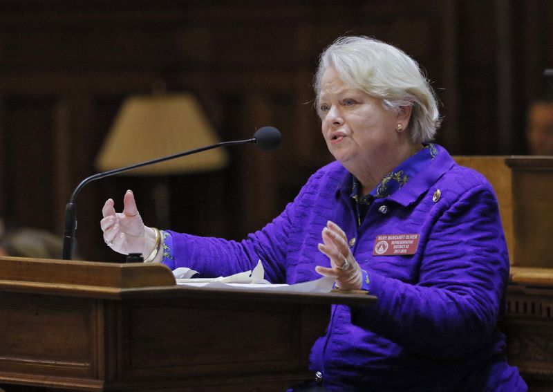 Rep. Mary Margaret Oliver, D - Decatur, favors House Bill 75, which would allow the state child protection agency to withhold more information on child deaths. She said the bill grants DFCS the same confidentiality provided to law enforcement.BOB ANDRES /BANDRES@AJC.COM
