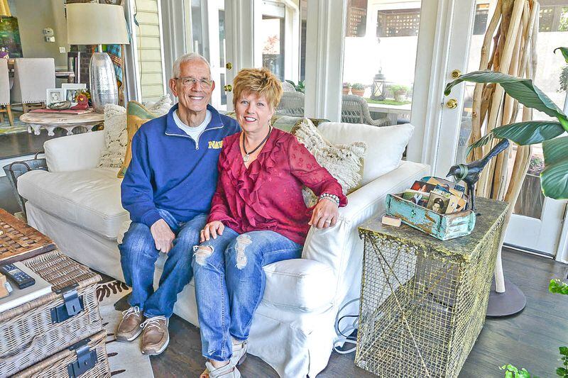 Richard and Sue Smith purchased their home in 1999 in The Terraces at the Country Club of Roswell. Richard consults in the facilitation and strategic planning arena, and Sue is a software consultant and trainer. The 3,100-square-foot, three-bedroom, two-and-a-half bath has gone through about $250,000 in renovations.