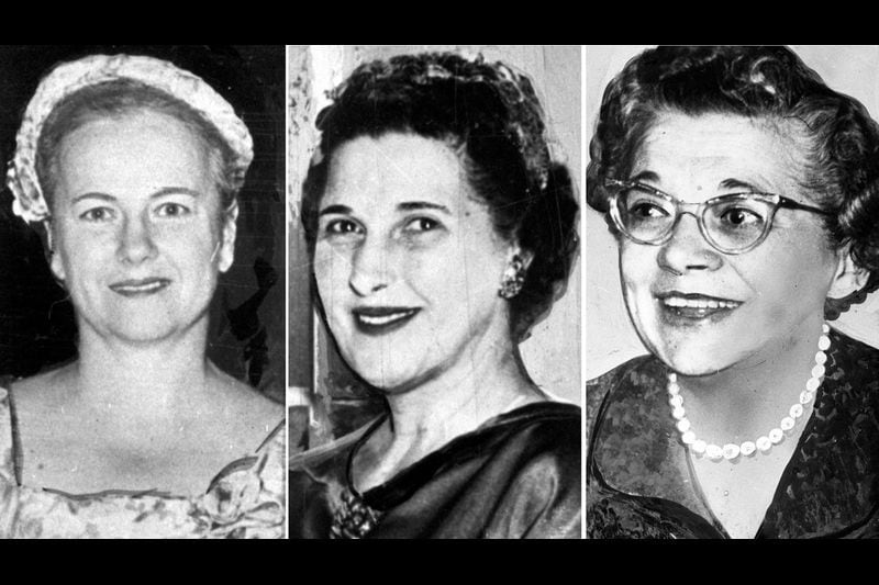 The victims were (from left) Frances Murphy, Mildred Lindquist and Lillian Oetting.  The killings happened in 1960 in Starved Rock State Park near Utica, Illinois.