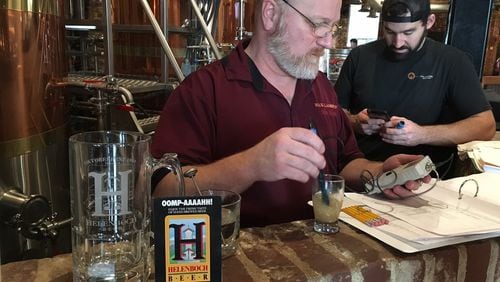 Max Lager's brewmaster John Roberts recently resurrected the recipe for Helenboch, Georgia's first craft beer. CONTRIBUTED BY: Max Lager's.