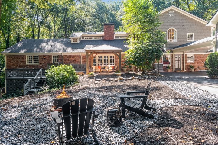 $1.2M gated Atlanta home features guest apartment, new fire pit