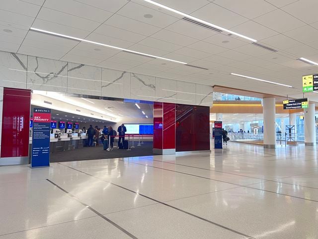 Delta Sky Priority check-in lobby at New York's LaGuardia Airport