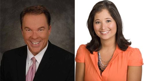 Paul Ossman and Jennifer Valdez are both popular meteorologists on CBS46 and could potentially take Markina Brown's spot as chief meteorologist. CREDIT: CBS46.