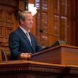 Georgia Gov. Brian P. Kemp delivers the State of the State address in January. (Office of the Governor)