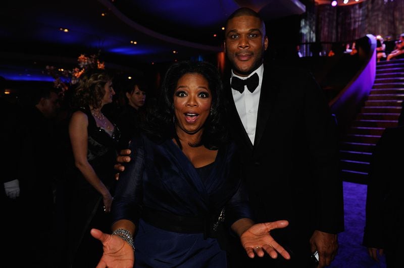 HOLLYWOOD - MARCH 07: TV personality Oprah Winfrey and executive producer Tyler Perry attends the 82nd Annual Academy Awards Governor's Ball held at Kodak Theatre on March 7, 2010 in Hollywood, California. (Photo by Kevork Djansezian/Getty Images)