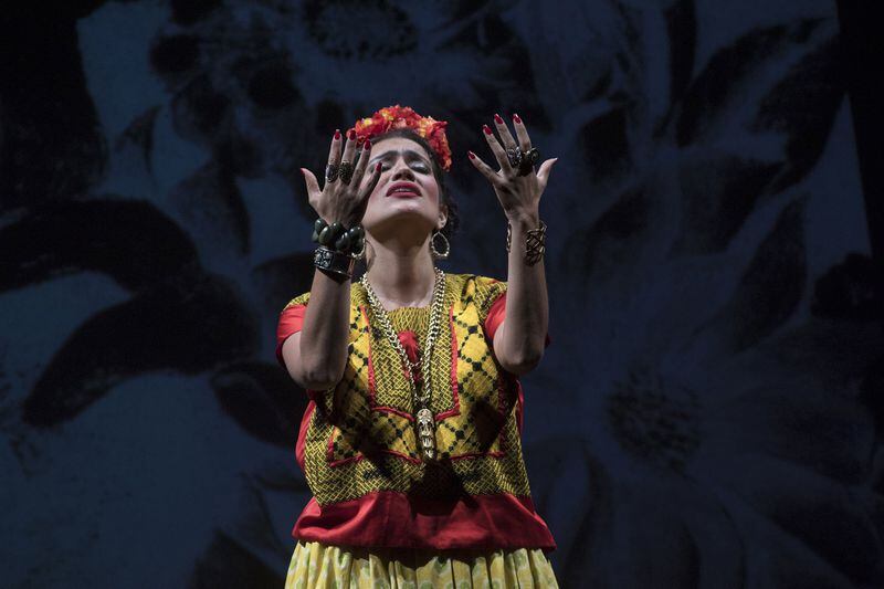 Catalina Cuervo as Frida Kahlo in the Atlanta Opera production. Contributed by Philip Groshong
