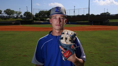 The Braves selected Etowah High outfielder Drew Waters in the second round of the amateur draft. (HENRY TAYLOR / HENRY.TAYLOR@AJC.COM)