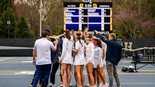 Georgia Tech's women's tennis team advanced to the NCAA Tournament for the 22nd consecutive year. (Danny Karnik/Georgia Tech Athletics)