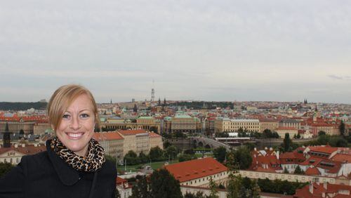 Kristen Smith, a registered dietitian at WellStar Atlanta Medical Center, on a recent vacation in Prague. She enjoys seeing a city on foot. It’s a great way to explore a city and exercise. CONTRIBUTED PHOTO