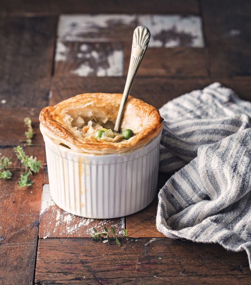 Tastes Like Chicken Pie includes king oyster mushrooms in the pie filling. Reprinted with permission from “Great Vegan Meals for the Carnivorous Family” by Amanda Logan, Page Street Publishing Co., 2018. CONTRIBUTED BY AMANDA LOGAN