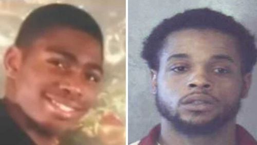 Christopher Kenyatta, left, died in July 2016 at a Stone Mountain apartment complex, and police say Kerri Redding, right, confessed to shooting him.
