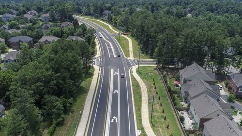 The Abbotts Bridge Road widening was one of several projects that earned the Johns Creek Public Works Department an Agency of the Year Award for 2018 from the Georgia Section of the Institute of Transportation Engineers. CITY OF JOHNS CREEK