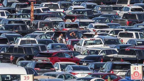 Hartsfield-Jackson International Airport in Atlanta is starting a years-long project to tear down and rebuild some parking decks.  John Spink / John.Spink@ajc.com)