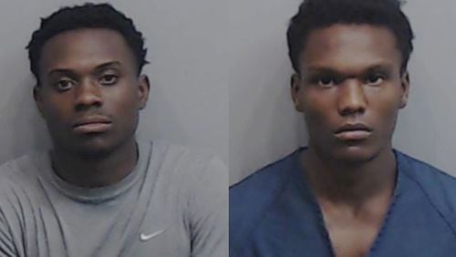 Ronald Battle (left) and Nasir Haddock. (Credit: Fulton County Sheriff's Office)