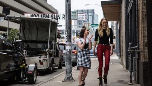 Before they moderated the “Game of Thrones” panel at South by Southwest on Sunday, actresses Maisie Williams and Sophie Turner were at Rebel’s Saloon on Fifth Street to tape an episode of “Carpool Karaoke.”.