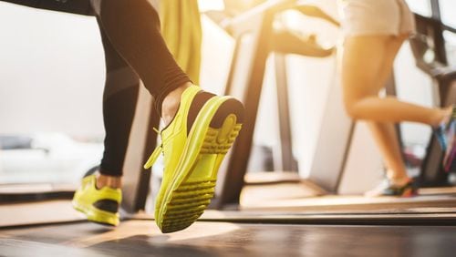 Running on a treadmill can force you to maintain a steady pace.