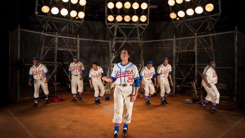 Actor Kedren Spencer leads the cast of Alliance Theater’s production of “Toni Stone,” which dramatizes life in the Negro Leagues in the 1950s.
Courtesy of Michael Brosilow