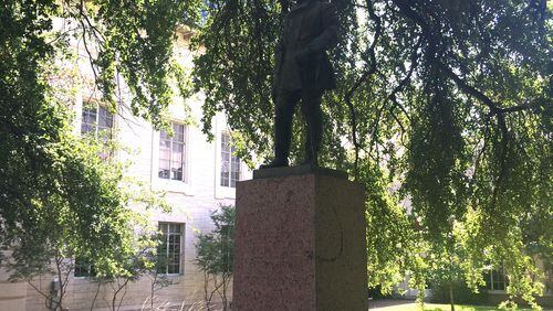 The University of Texas has moved several statues. Photo: Jennifer Brett