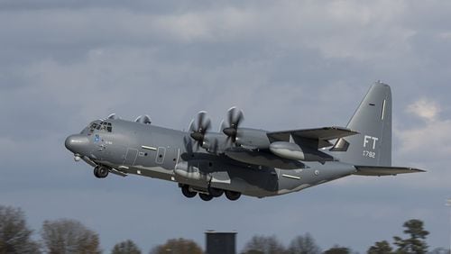 Lockheed Martin builds the C-130J Super Hercules aircraft at its plant in Cobb County. AJC file photo.