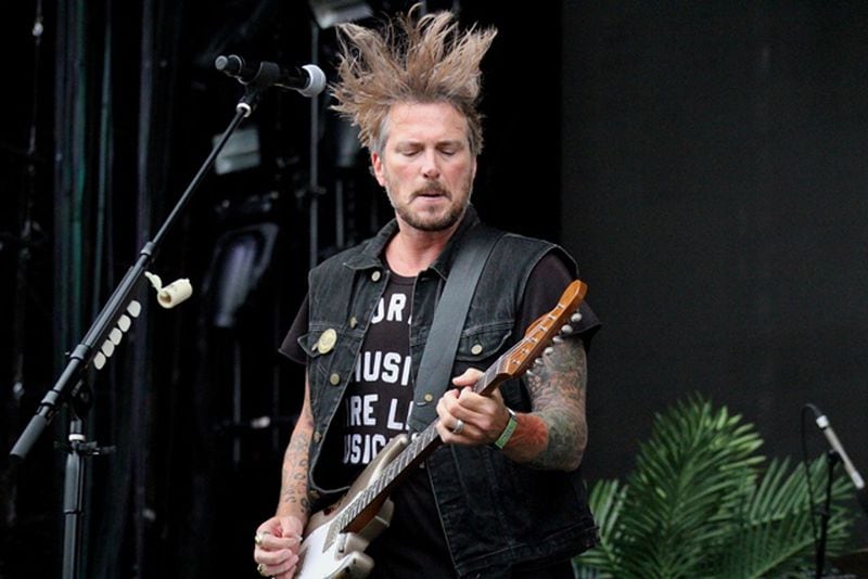 Butch Walker, a native of Rome, Ga., tore through a set of rockers at his first Music Midtown appearance in 20 years. Photo: Melissa Ruggieri/AJC