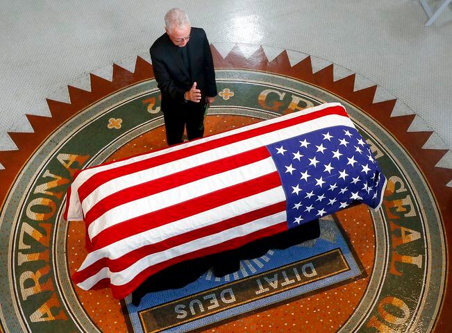 Photos: Sen. John McCain lies in state in Arizona Capitol