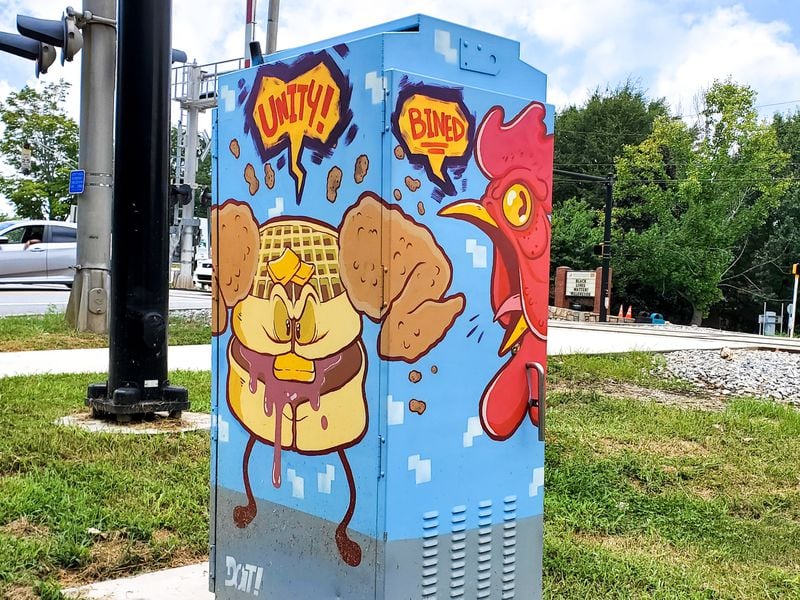 Mario Daniel’s “chicken waffle” box in Decatur.