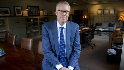 Ed Bastian in his office at Delta a few days after becoming CEO in May 2016. He had been a longtime No. 2 to his predecessor, Richard Anderson. (AP Photo/John Bazemore)