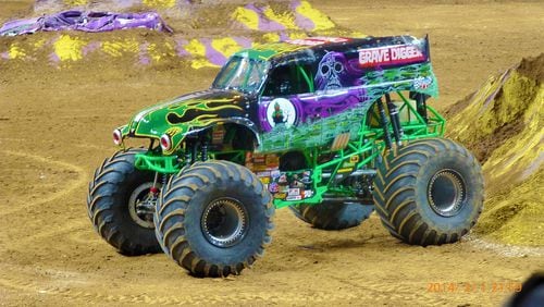Grave Digger, after Monster Jam in St Louis, MO, 2014