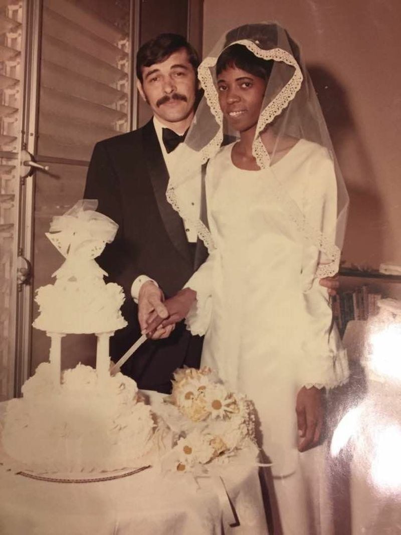 Joseph Carpenter and Sallie Mitchell were married April 4, 1970, at St. Thomas More Catholic Church. Courtesy of Carpenter family