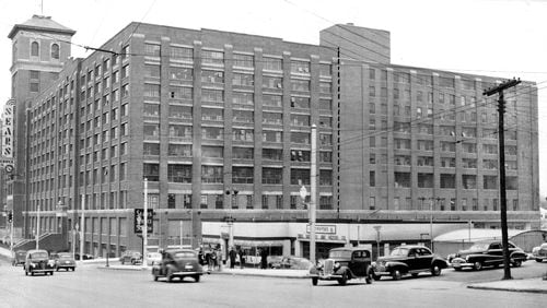 An AJC file photo of the Sears building from the Glen Iris/Ponce de Leon intersection. Taken in March 1948.