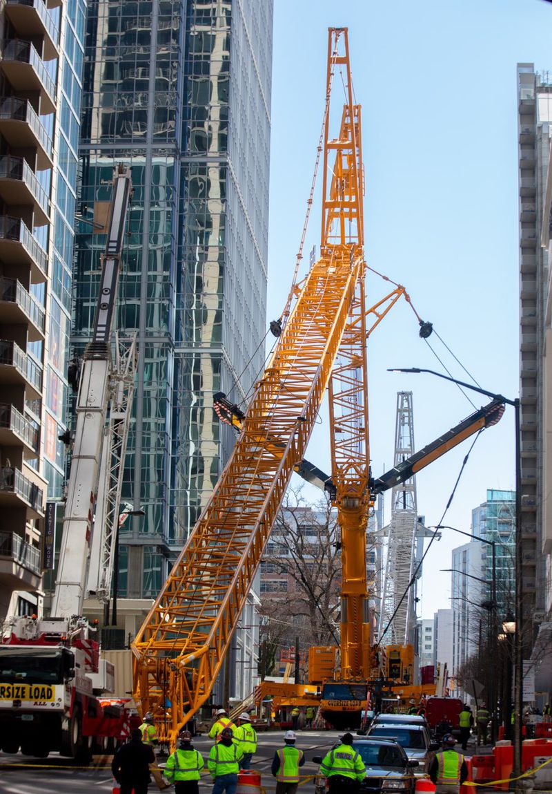 Efforts continue to help remove the crane.