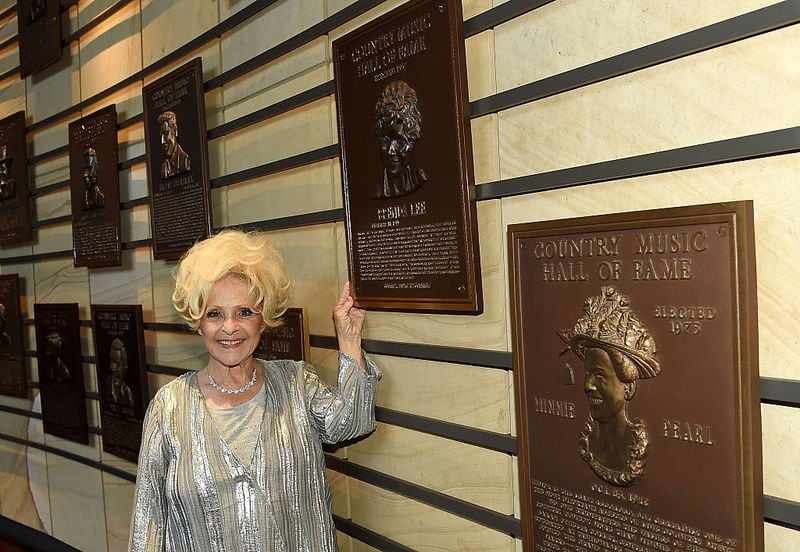 Vocalist Brenda Lee poses with her plaque at The Country Music Hall of Fame & Museum  during the 2016 CMA Music Festival at Country Music Hall of Fame and Museum on June 11, 2016 in Nashville, Tenn..  (Photo by Rick Diamond/Getty Images for Country Music Hall of Fame & Museum)