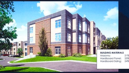 Lawrenceville recently approved zoning and permits that will allow a 156-unit apartment complex on Grayson Highway, just south of its intersection with Applewood Drive. (Courtesy City of Lawrenceville)