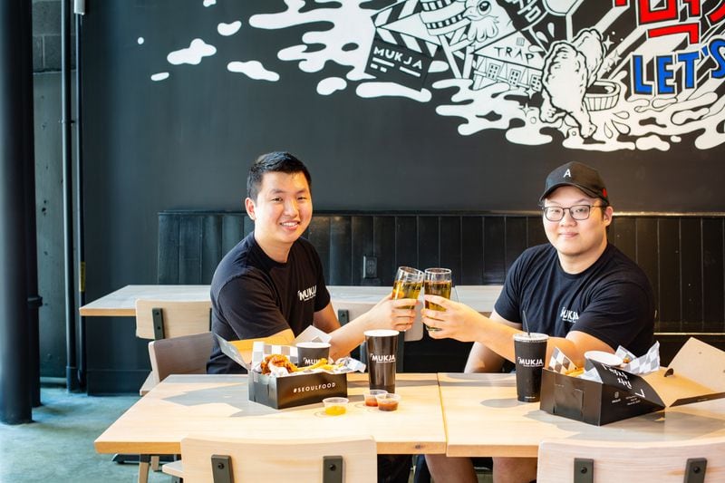 Peter Chung (left) and Sean Chang, the owners of Mukja in Midtown. / Courtesy of Mukja