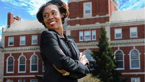 TaKeia N. Anthony, an assistant professor of history at Edward Waters College, earned two degrees from North Carolina Central University.  "I am now carrying the torch and following in my professors’ footsteps," she said.