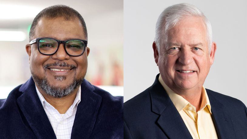 Leroy Chapman, left, a managing editor at The Atlanta Journal-Constitution has been named the top editor. He will succeed Kevin Riley, right, who announced his retirement on Thursday.