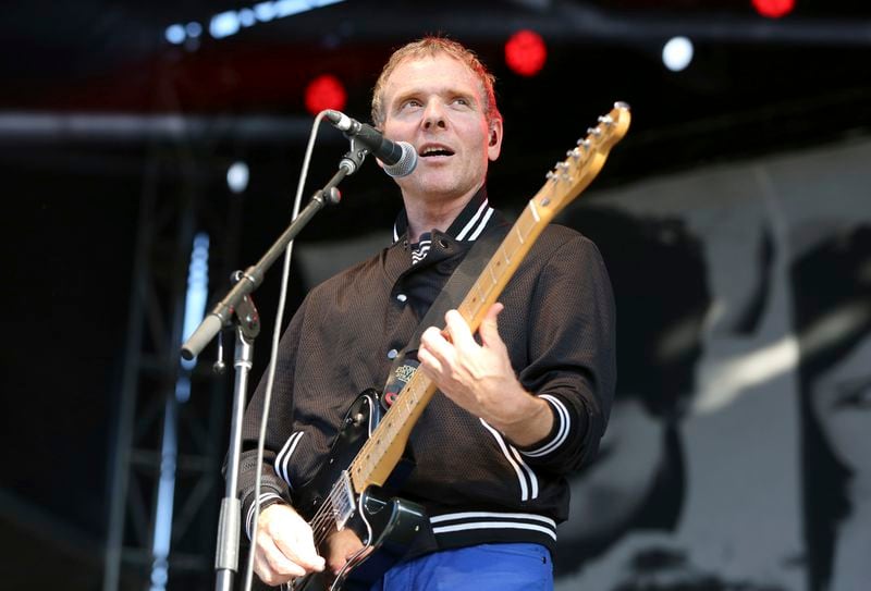 Stuart Murdoch, Belle and Sebastian's lead singer and songwriter, performs during the Arroyo Seco Music Festival in Pasadena, California, in 2018. Pablo Pena/Invision/AP