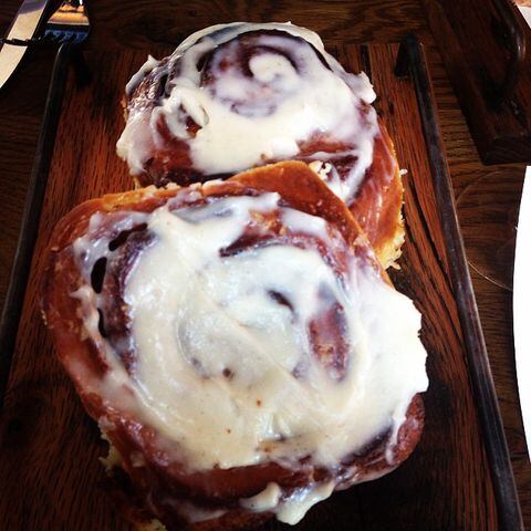 "Amy G. loved the cinnamon rolls at King + Duke! Warm, gooey and crave-worthy. #ajcwheretoeat" -- photo submitted by @mla_moments on Instagram