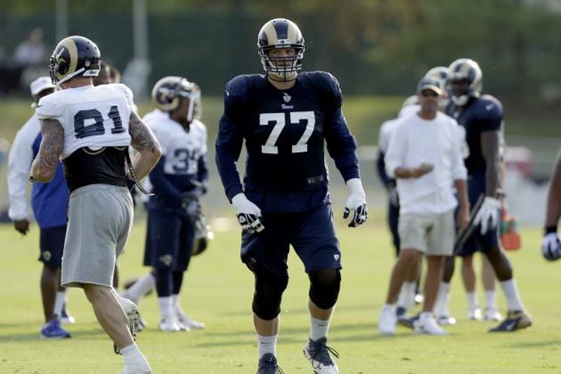 Jake Long during his days with the Rams. (Associated Press)